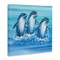 Stupell Industries Cool Dolphins Trio Canvas Wall Art Design by Art Brands Holdings, LLC.